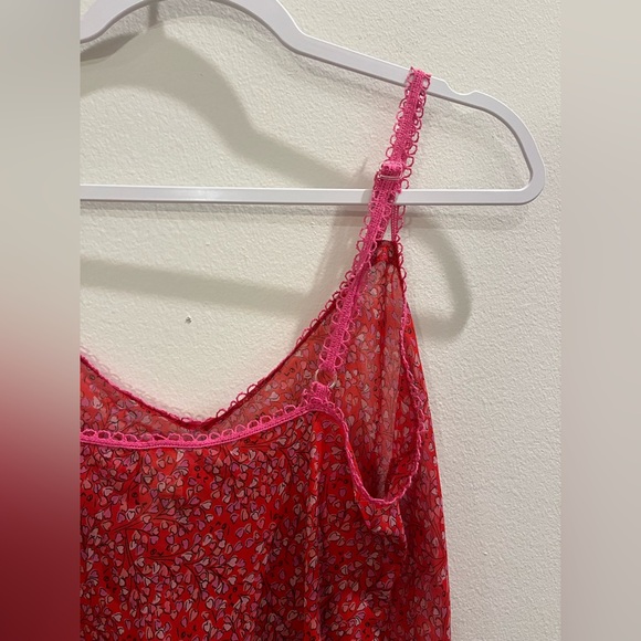 Vintage Natori - Floating Hearts - Sheer slip dress - Size Medium - Y2K - Picture 5 of 7